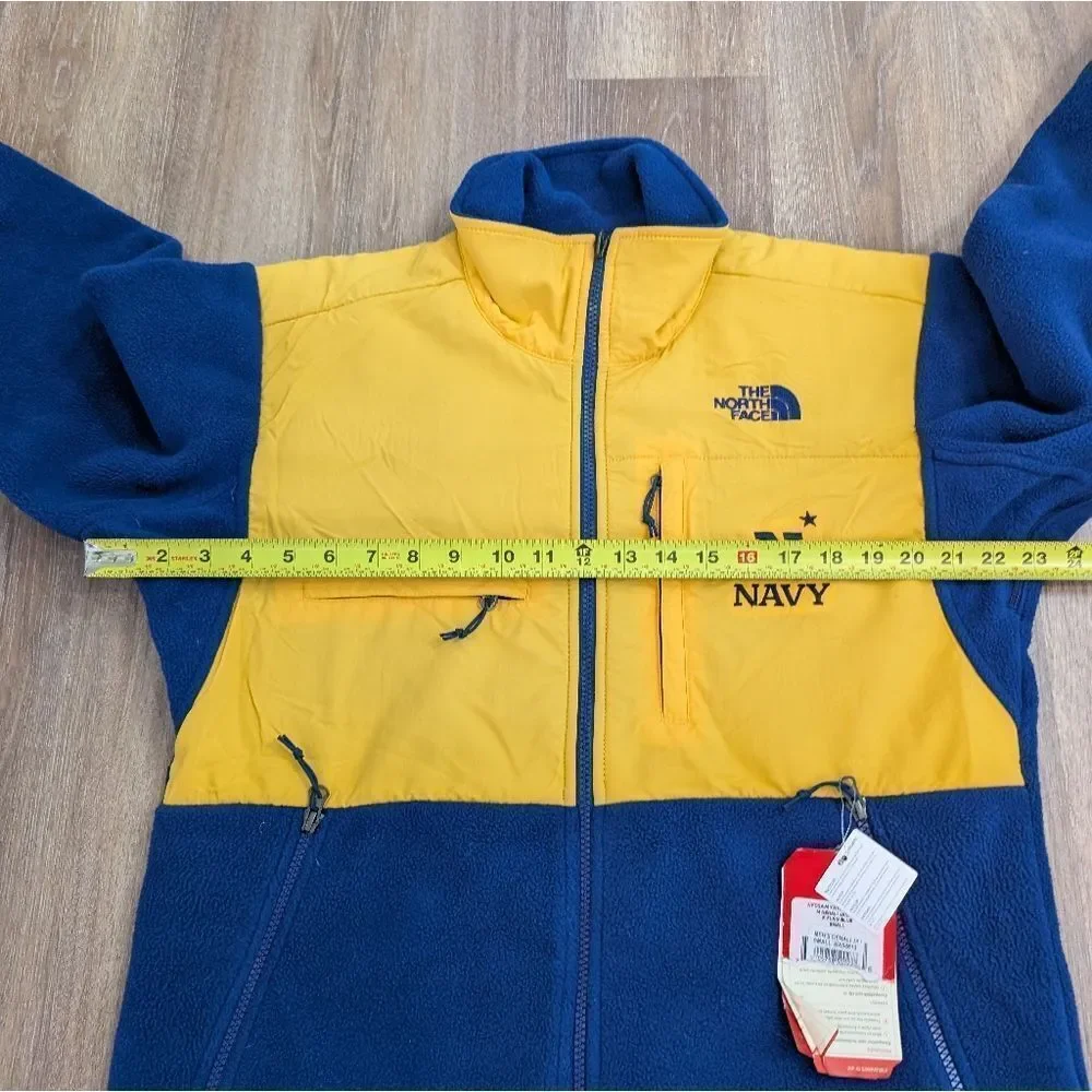 RARE! North Face Denali Jacket  Men's S Blue/Gold Naval Academy NWT Dead stock